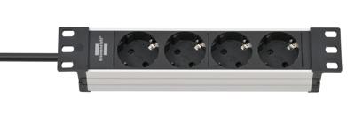 Brennenstuhl Alu-Line 10" stekkerdoos | 4-voudig | voor schakelkasten - 1390007004 Brennenstuhl Alu-Line 10" stekkerdoos | 4-voudig | voor schakelkasten - 1390007004