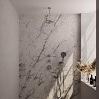 Brauer Brushed Edition Thermostatische Regendoucheset Inbouw - Hoofddouche 20 cm - Handdouche 3 Standen - Doucheslang - Wandaansluitbocht - Rvs - thumbnail
