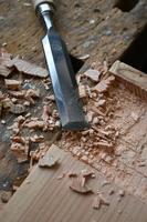 Kirschen Steekbeitel | snedeb. 10mm + 2 stalen klemgereedsch. | heft van wit beukenhout Ulm vorm | 1 stuk - 1001010 - 1001010 - thumbnail