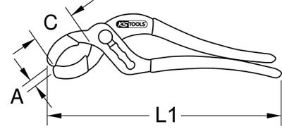 Sifontang, 100 mm KS Tools 116.1200 - thumbnail