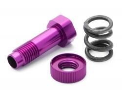 Servo saver pipe and nut set (purple)