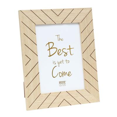 Deknudt Fotokader in blank hout met grafisch motief 10x15 S46ZH9