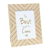 Deknudt Fotokader in blank hout met grafisch motief 10x15 S46ZH9 - thumbnail