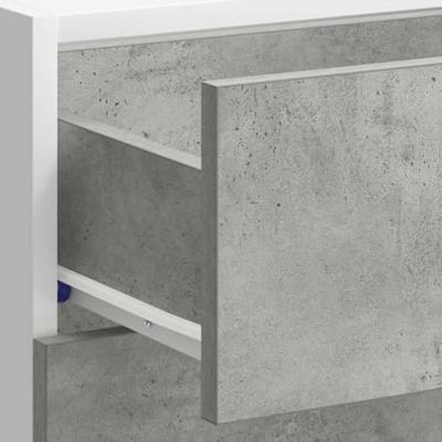 Onderkast Lyon 40x46x81,5 cm bewerkt hout betongrijs