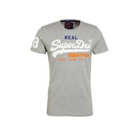 Superdry T-shirt met logo grijs - thumbnail