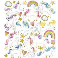 Creativ Company Stickers, eenhoorn, vel 15x16,5 cm, 1 vel - thumbnail