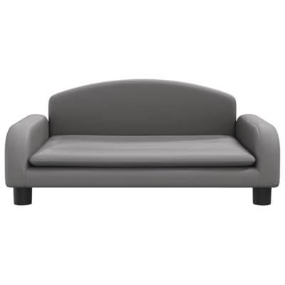 VidaXL Hondenmand 70x45x30 cm kunstleer grijs
