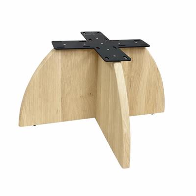 Salon onderstel eiken hout 70 bij 70 cm en hoogte 36,5cm