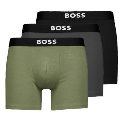 Boss ONE boxershorts groen-grijs-zwart