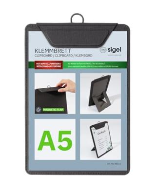Sigel KB111 Menuklembord DIN A5 Antraciet (b x h) 16.5 cm x 23.5 cm