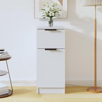 Dressoir 30x30x70 cm bewerkt hout wit