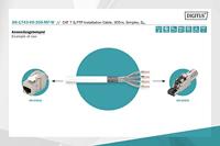 Digitus DK-1743-VH-305-MF-W Netwerkkabel CAT 7 S/FTP 8 x 0.4 mm Wit 305 m - thumbnail