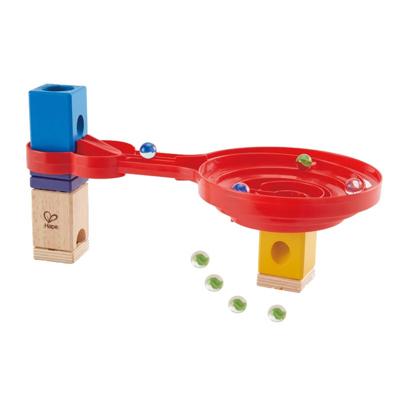 Hape Quadrilla double-sided spiral twist knikkerbaan. 9dlg. Hape Quadrilla double-sided spiral twist knikkerbaan. 9dlg.