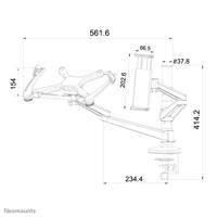 Neomounts fpma-d300notebook flatscreen- en notebook bureausteun zilver - thumbnail