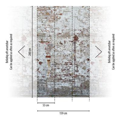 Livingwalls The Wall II - Wit - Steenlook - 392381