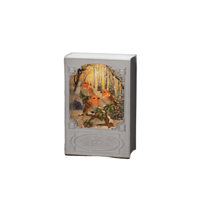 Konstsmide 4285-200 LED-lantaarn Vogel Warmwit LED Wit Watergevuld, Timer Konstsmide 4285-200 LED-lantaarn Vogel Warmwit LED Wit Watergevuld, Timer