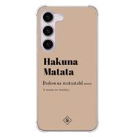 Samsung Galaxy S23 Plus shockproof hoesje - Hakuna matata - thumbnail