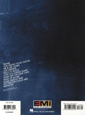 Hal Leonard - Amy Winehouse - Back to Black (PVG) songbook