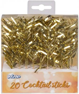 Gouden Cocktailprikkers Folie (20st)