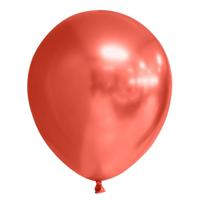 Chrome Ballonnen Rood 30cm (10st) - thumbnail