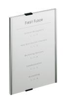 Durable Deur-/infobord | B210xH297mm | controlevenster acryl | achterdeel aluminium | 1 stuk - 480623 480623 - thumbnail