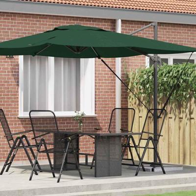 Roma Parasol Groen 286 x 285 x 265 cm Polyester en Aluminium