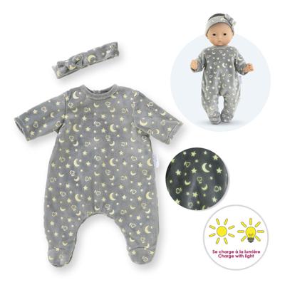 Corolle poppen pyjama en hoofdband, 30cm - glow in the dark - thumbnail