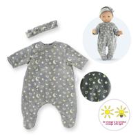 Corolle poppen pyjama en hoofdband, 30cm - glow in the dark - thumbnail