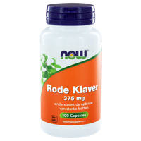 NOW Rode Klaver 375mg Capsules 100st - thumbnail