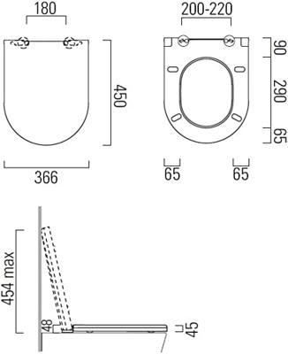 Ben Segno/Sito toiletbril met softclose en quickrelease wit