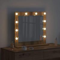 VidaXL Schmink spiegel rechthoekig artisan eiken 60 x 55 x 18 cm - thumbnail