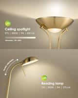 AMAZON LED UPLIGHT VLOERLAMP 180 GOUD/BRONS - thumbnail