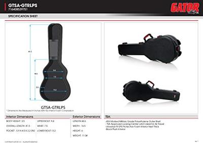 Gator Cases GTSA-GTRLPS koffer voor Gibson® Les Paul®