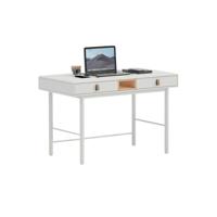 Bureau Home ESPRIT Wit Natuurlijk Polyurethaan Hout MDF 120 x 60 x 75 cm - thumbnail