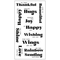 Sizzix • clear stamps set good vibes nr4 12pieces - thumbnail