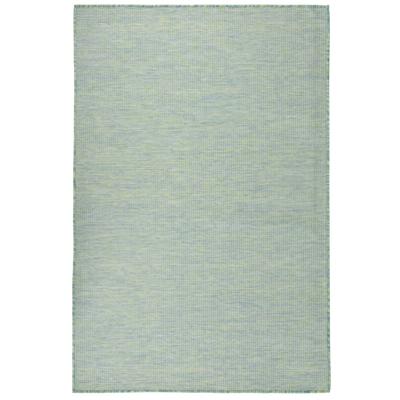 VidaXL Buitenkleed platgeweven 120x170 cm turquoise