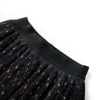 Kinderrokje met gelaagde ruches 104 zwart - thumbnail