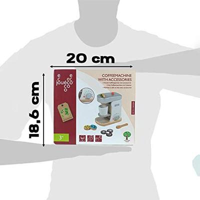Joueco houten koffiezetapparaat met accessoires