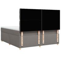 Boxspring met matras stof taupe 180x200 cm - thumbnail