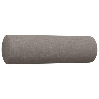 2-delige Loungeset met sierkussens stof taupe - thumbnail