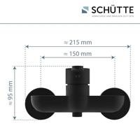 DENVER ééngreepsmengkraan douche, zwart mat keramische schijven geluidsarme, verwisselbare 35 mm cartouche ½" (Ø ca. 1,9 cm) verbinding voor doucheslang metalen greep garantie: 3 jaar - thumbnail