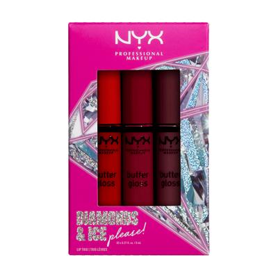 NYX Professional Makeup Diamonds & Ice, Please! Butter Gloss Lip Trio lipgloss - 03