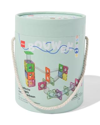 HEMA Magnetische bouwtegels met knikkerbaan 52-delig