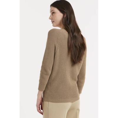 Geisha ribgebreide trui zand Geisha ribgebreide trui zand