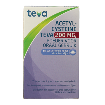 Teva Acetylcysteine 200mg 20 Sachets