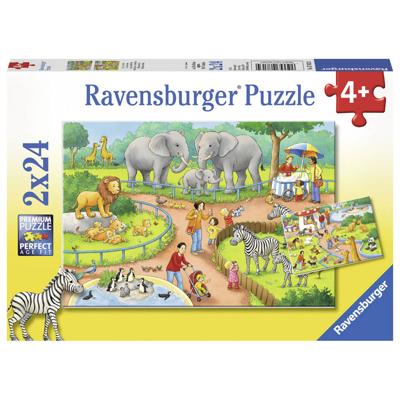 Ravensburger Puzzel Dag in de Dierentuin 2x24 Stukjes