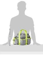 Borsteltas 27 x 22 x 22cm antraciet appelgroen - thumbnail