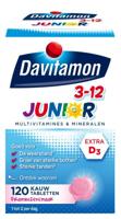 Davitamon Junior 3-12 framboos 120 Kauwtabletten - thumbnail
