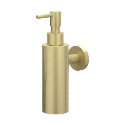 Zeepdispenser IVY Wandmodel Geborsteld Mat Goud PVD Zeepdispenser IVY Wandmodel Geborsteld Mat Goud PVD