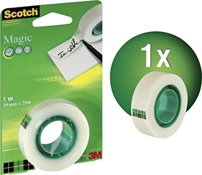 Scotch plakband Magic Tape ft 19 mm x 25 m, blister met 1 rolletje Scotch plakband Magic Tape ft 19 mm x 25 m, blister met 1 rolletje